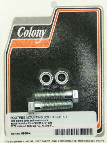 FOOTPEG MOUNTING BOLT & NUT KIT